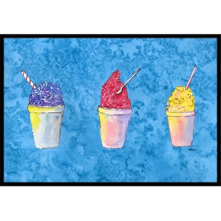 Carolines Treasures Carolines Treasures 8780JMAT Snowballs & Snowcones Indoor Or Outdoor Doormat; 24 x 36 in. 8780JMAT